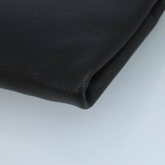 PRADA Clutch Bag Leather Black Auth ep7147 - Picture 7 of 16